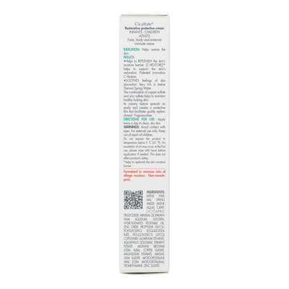 Avène Cicalfate+ Restorative Protective Cream, Face Moisturizer, face cream for sensitive skin, helps restore skin barrier, restorative cream, safe for infants, children and adults