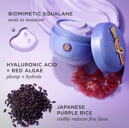 TATCHA The Dewy Skin Cream | Rich Face Cream to Hydrate, Plump and Protect Dry and Combo Skin,