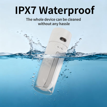 Portable Electric Menstrual Cup Cleaner - Rechargeable Personal Hygiene Device for Women's Intimate Care During Menstruation - Travel-Friendly Peri Bottle Washer White
