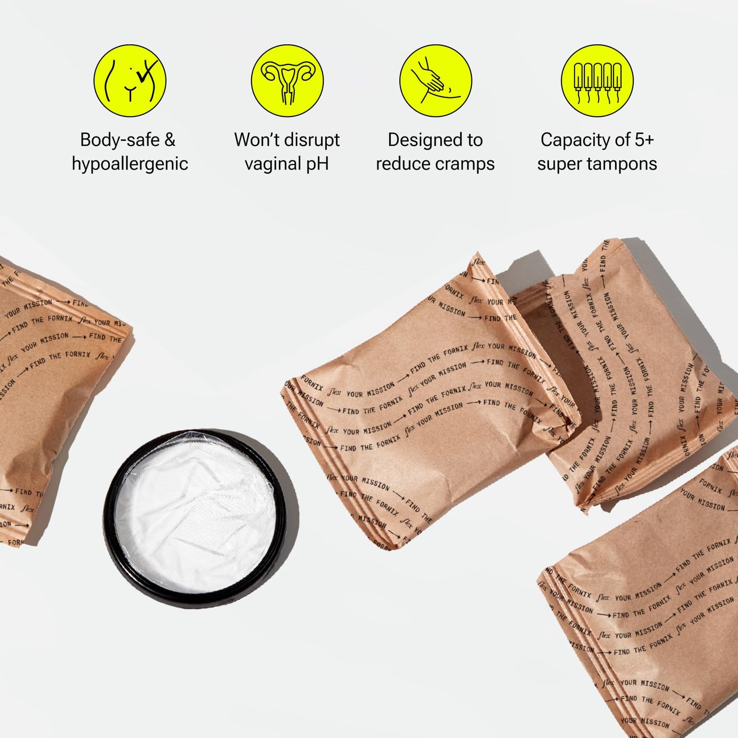 FLEX Daily Liners (50 Count) and Flex Menstrual Discs (12 Count) Bundle | Beginner-Friendly Tampon Alternative | Helps Fight Odor | Disc Capacity of 5 Super Tampons