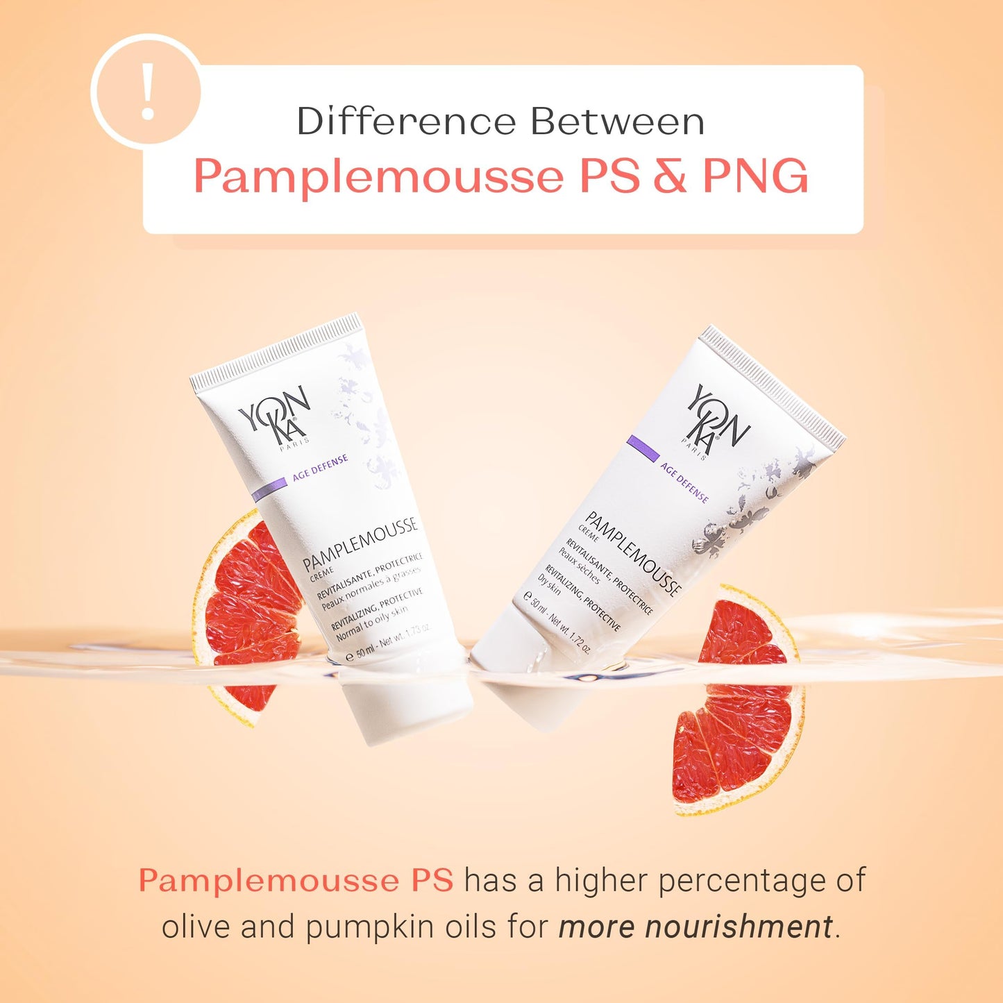 Yonka Pamplemousse Face Cream | Daily Hydrating Face Moisturizer | Lightweight Lotion with Vitamin C to Tighten Pores and Mattify Skin | Paraben-Free