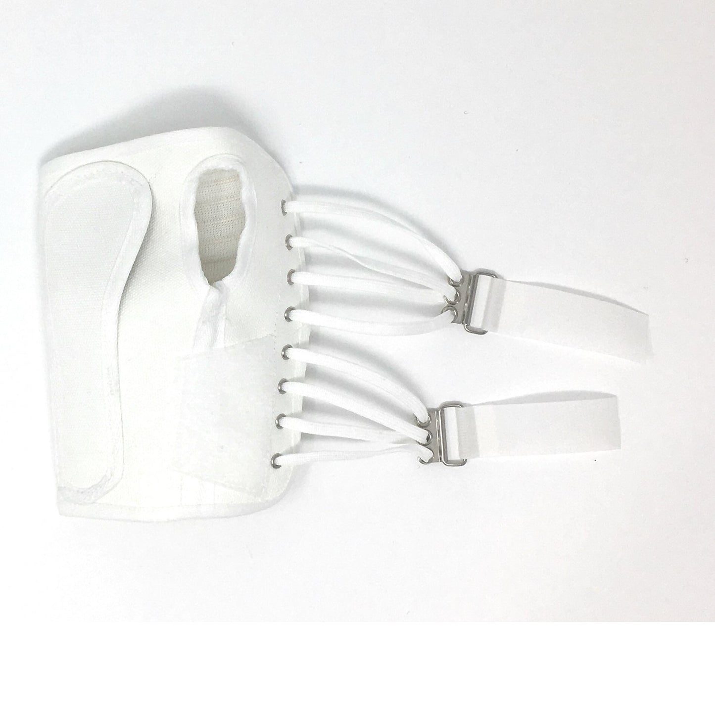 OTC Wrist Splint, Cock-Up Lacing, Canvas, ProChoice, White, Medium (Right Hand)