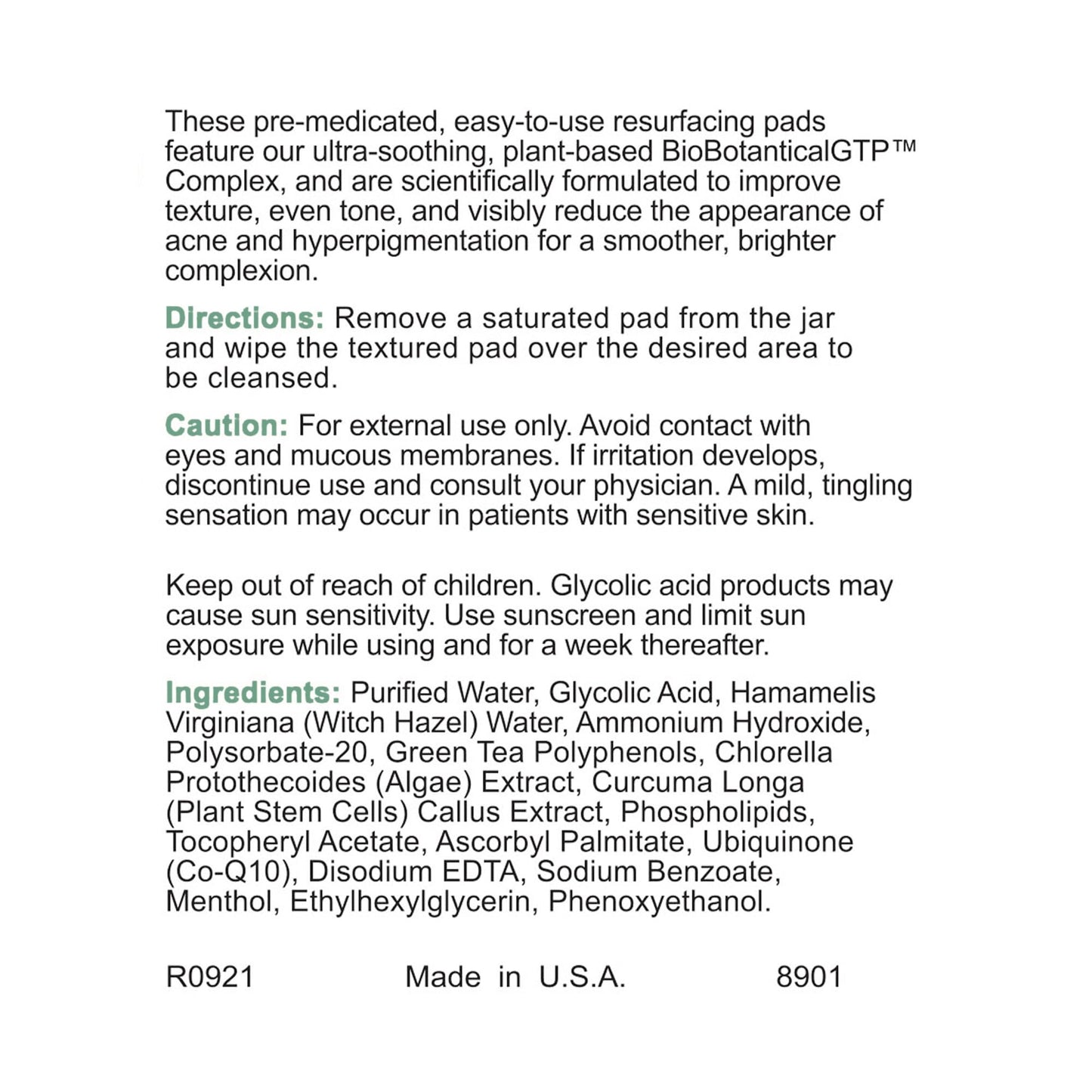 Replenix Glycolic Acid Resurfacing Skin Peel, Medical-Grade Facial Peeling Pads for Discoloration & Acne (60 ct.)