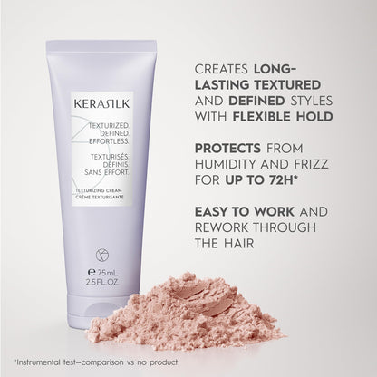 Kerasilk Texturizing Cream for Definition & Flexible Hold, Vegan & Sulfate-Free, 75ml