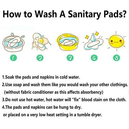 10 Pcs Reusable Menstrual Pad Set Including 1Pc Mini Wet Bag + 9Pcs Light Flow Daily Use Waterproof Mama Cloth Sanitary Napkin Pads Menstrual Pads (Panty Set, Panty Liner Bamboo Charcoal)