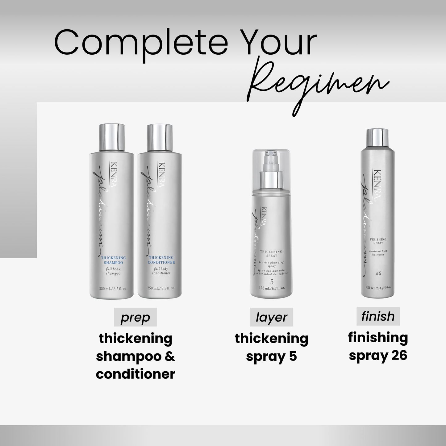 Kenra Platinum Thickening Spray 5 | Volumizing Styler | Density Plumping Spray | Increases Hair Thickness Up To 96% | Humidity Protection & Frizz Taming | All Hair Types