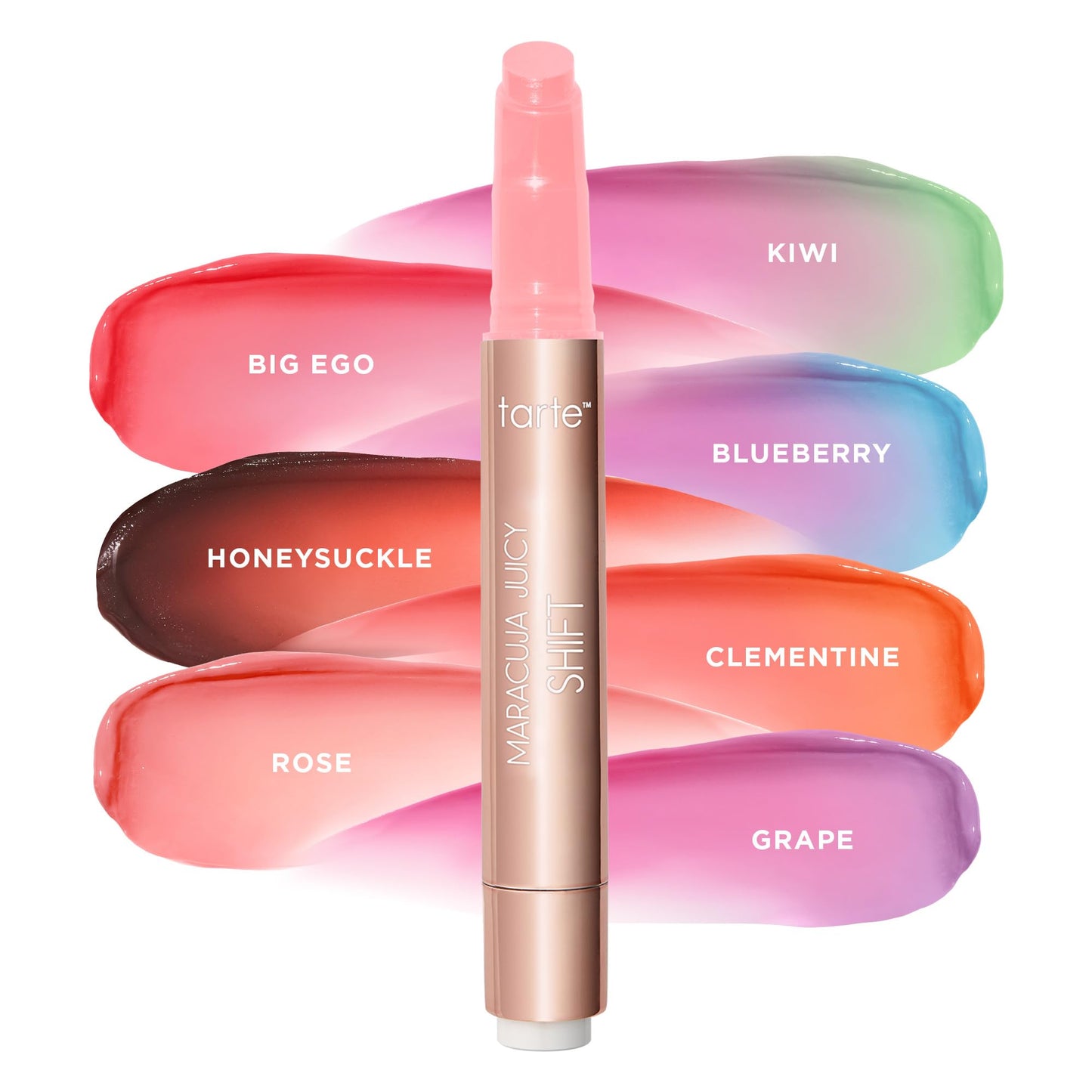 tarte maracuja juicy lip & cheek shift - pH-Powered Lip Stain & Cheek Stain, Lip Gloss Balm with Hyaluronic Acid for Smooth Moisturized Lips & Cheek Tint, Vegan & Cruelty-Free