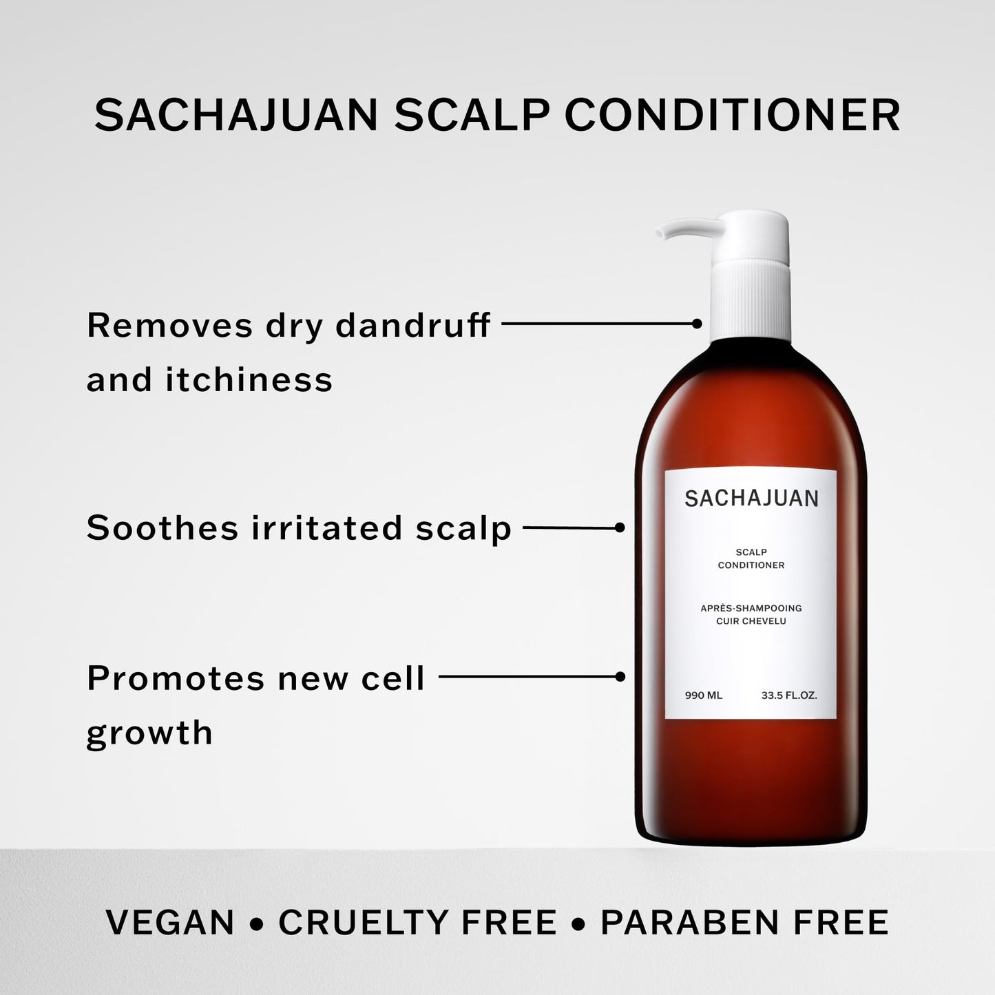SACHAJUAN Scalp Conditioner for Dry Itchy Scalp, Oily Hair & Dandruff, Salicylic Acid, Rosemary Oil & Ginger