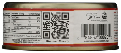 POLE AND LINE Albacore Tuna in Water No Added Salt, 5 OZ
