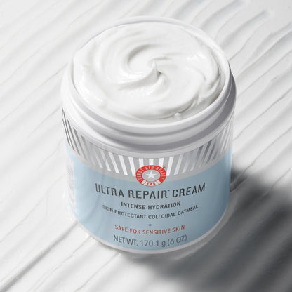First Aid Beauty - Ultra Repair Cream - Intense Hydration Face & Body Moisturizer - Whipped Colloidal Oatmeal Clinically Proven to Strengthen Skin Barrier in 7 Days - Helps Relieve Eczema, 1 oz