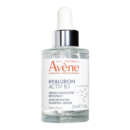 Avène Hyaluron ACTIV B3 Concentrated Plumping Serum, Light-weight hydrating serum, powered by Niacinamide + Pure Hyaluronic Acid, Firms & Plumps the skin for a healthy complexion 1 oz