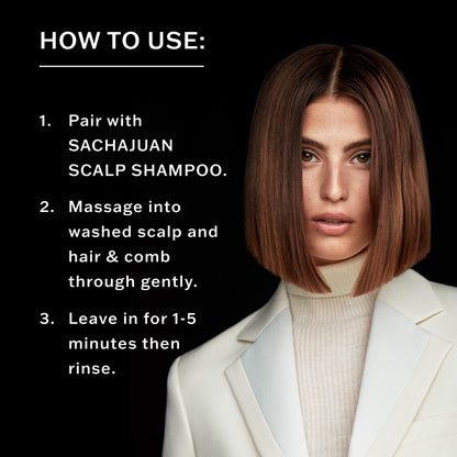 SACHAJUAN Scalp Conditioner for Dry Itchy Scalp, Oily Hair & Dandruff, Salicylic Acid, Rosemary Oil & Ginger
