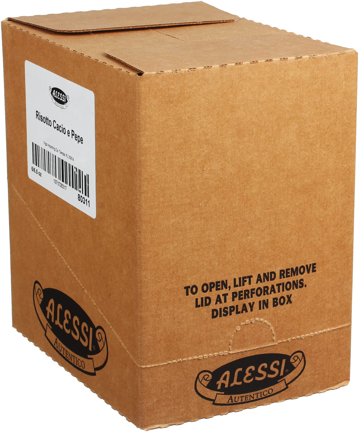 Alessi Autentico, Premium Seasoned Risotto, Italian Arborio Rice, Easy to Prepare, Cacio E Pepe 6.5 Ounce (Cheese & Pepper, Pack of 6)