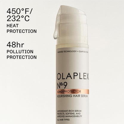 Olaplex Nº. 9 Bond Protector: Nourishing Hair Serum & Heat Protectant | Softens, Nourishes & Reduces Tangle & Static | For Coily, Curly, Straight, and Wavy, 90 mL / 3.0 Fl Oz