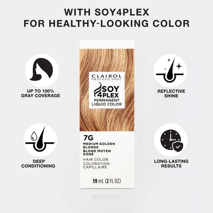 Clairol Professional Permanent Liquicolor for Light Brown/Medium Brown Hair Color with 100% Gray Coverage | Packaging May Vary