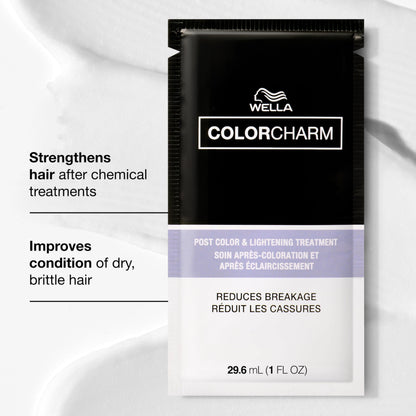 COLORCHARM Post Color & Lightening Treatment | Bond Building | Conditions, Adds Shine, & Strengths Hair After Coloring | 1 Fl Oz Sachet
