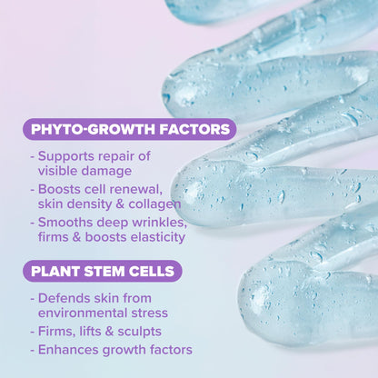 ClarityRx Better With Age Phyto Growth Factor Face Serum, 0.9 Fl Oz, Anti-Aging Hydrating Serum with Plant Stem Cells, Helps Support Collagen & Hyaluronic Acid Production, Visibly Smooths Fine Lines