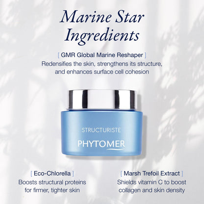 Phytomer Structuriste Skin Firming Cream | Anti Aging Face Moisturizer | Reduce Fine Lines & Wrinkles | Ultra-Rich Hydrating Face & Neck Firming Cream | 50ml