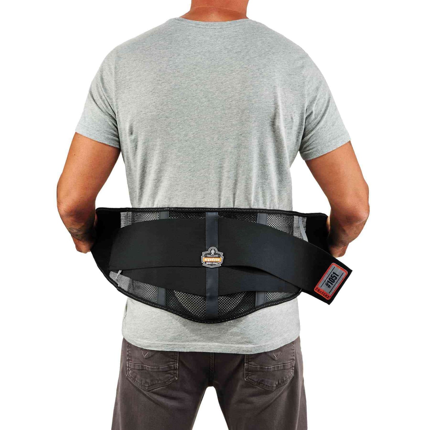 Ergodyne ProFlex 1051 Mesh Back Support, Large, Black