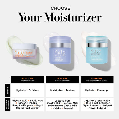Kate Somerville ExfoliKate Glow Moisturizer – Clinically Formulated Daily Face Cream, Gently Exfoliates and Hydrates, 1.7 Fl Oz