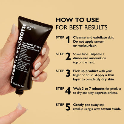 Peter Thomas Roth | Instant FIRMx Temporary Face Tightener | Firm and Smooth the Look of Fine Lines, Deep Wrinkles and Pores