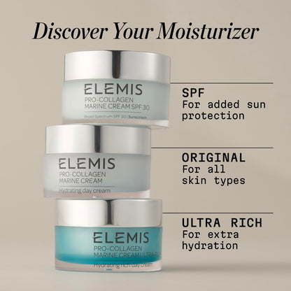 ELEMIS Pro-Collagen Marine Cream, Lightweight Anti-Wrinkle Daily Facial Moisturizer
