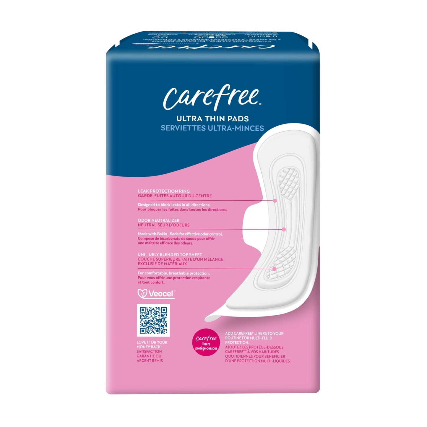 Carefree Ultra Thin Pads for Women, Super/Long Pads with Wings, 84ct (3 Packs of 28ct) | Carefree Feminine Care, Period Care & Postpartum | 84ct (3 Packs of 28ct)