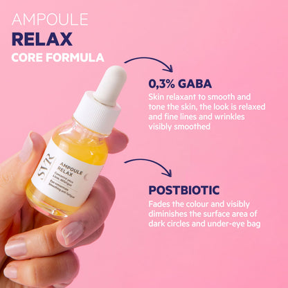SVR Relax Concentrate Under Eye Night Serum That Hydrates, Helps Relax Muscle, Visibly Reduces Apperance Of Bags, Dark Circles, Fine Lines Innovative Metal Applicator 0.5 fl.oz