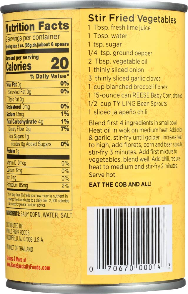 Reese Baby Corn/Tin - 15 Ounces