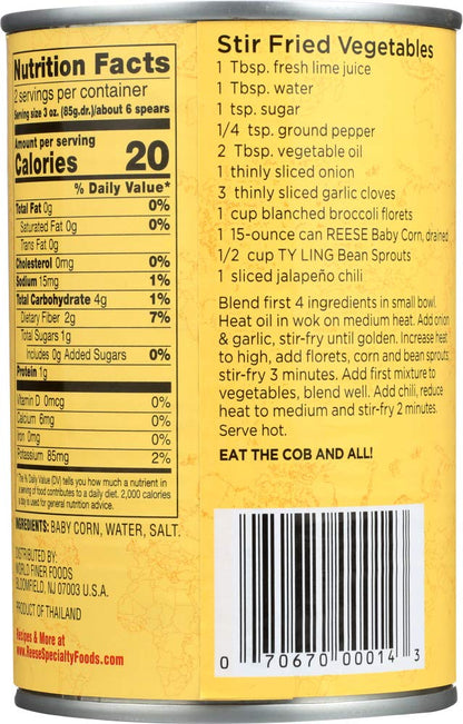 Reese Baby Corn/Tin - 15 Ounces