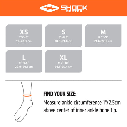 Shock Doctor Adult Ultra Wrap Lace Ankle Brace, Maximum Support, Adjustable Compression