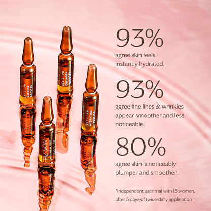 MZ SKIN Hydra-Boost Ampoules 10-Pack Set | 5-Day Intensive Hydration Treatment for Plumping and Firming, With Hyaluronic Acid For Hydration, Allantoin, Ceramides and Squalane