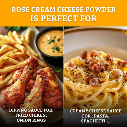 SOONICORN Rose Cream Cheese Powder, 3.5 oz (2-Pack) – Organic Mac & Cheese, Protein & Instant Seasonings for Homemade Pasta, Gluten-Free Options