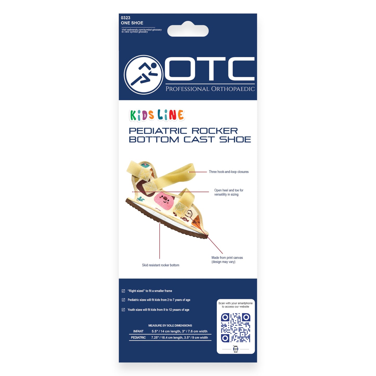 OTC Kidsline Pediatric Rocker Bottom Cast Shoe