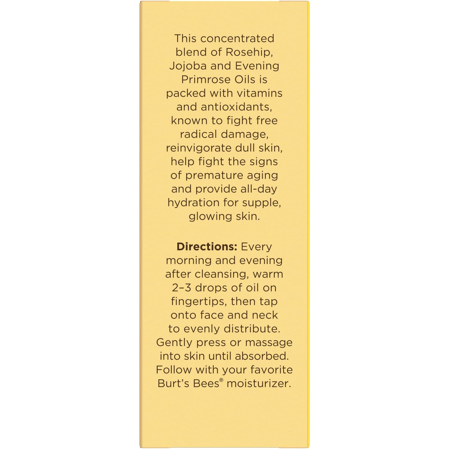 Burt's Bees Gua Sha Face Oil With Rosehip Seed Extract, Reduces Appearance of Fine Lines and Wrinkles, Use with Ice Roller & Facial Tools, Natural Origin Skin Care, 0.51 fl. oz.