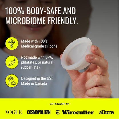 Flex Reusable Disc | Reusable Menstrual Disc | Tampon, Pad and Cup Alternative | Capacity of 6 Super Tampons | Lasts for Years | Includes Carrying Pouch & 2 Free Disposable Discs