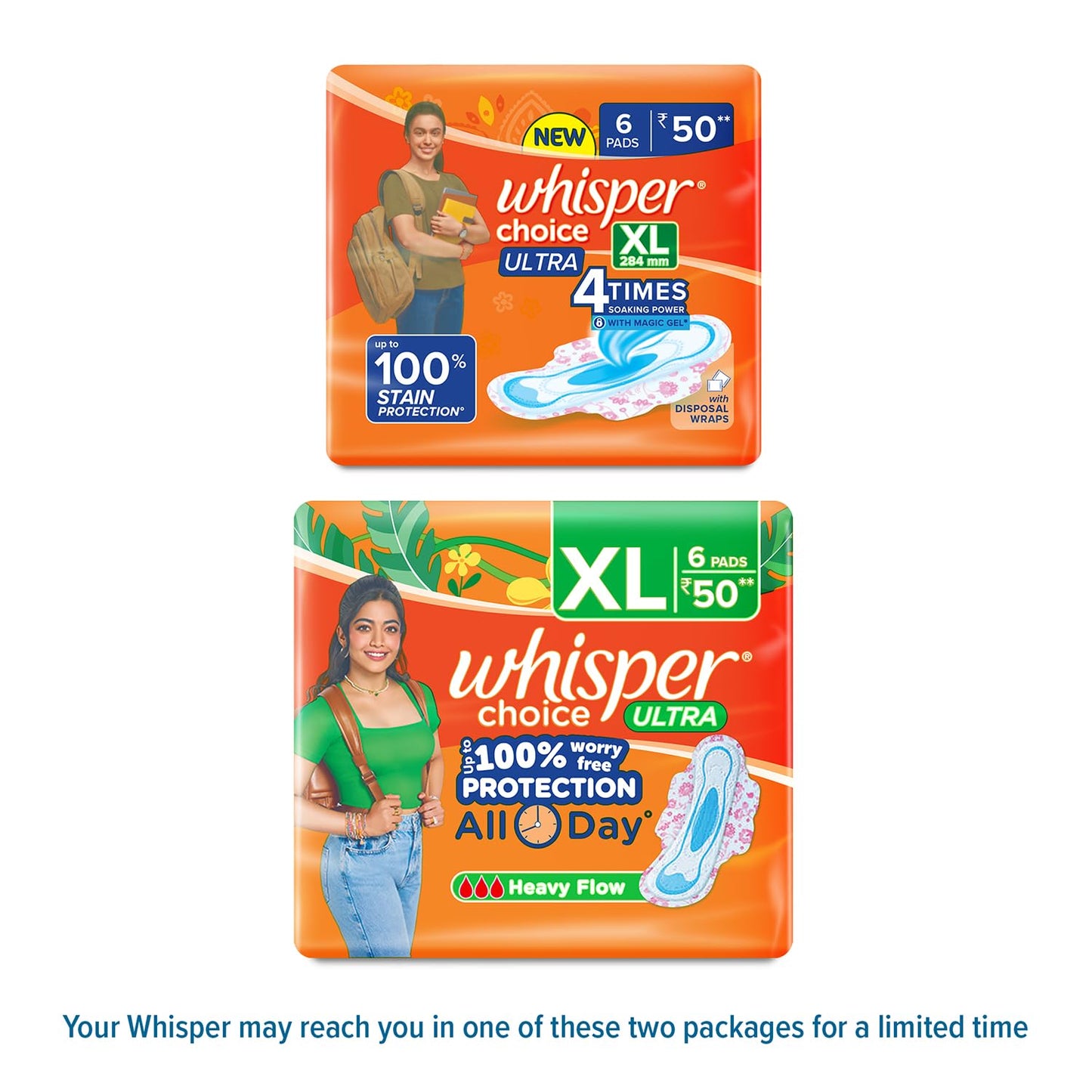 Whisper Ultra Choice Wings (6 Pads X 2 Pack) = 12pads