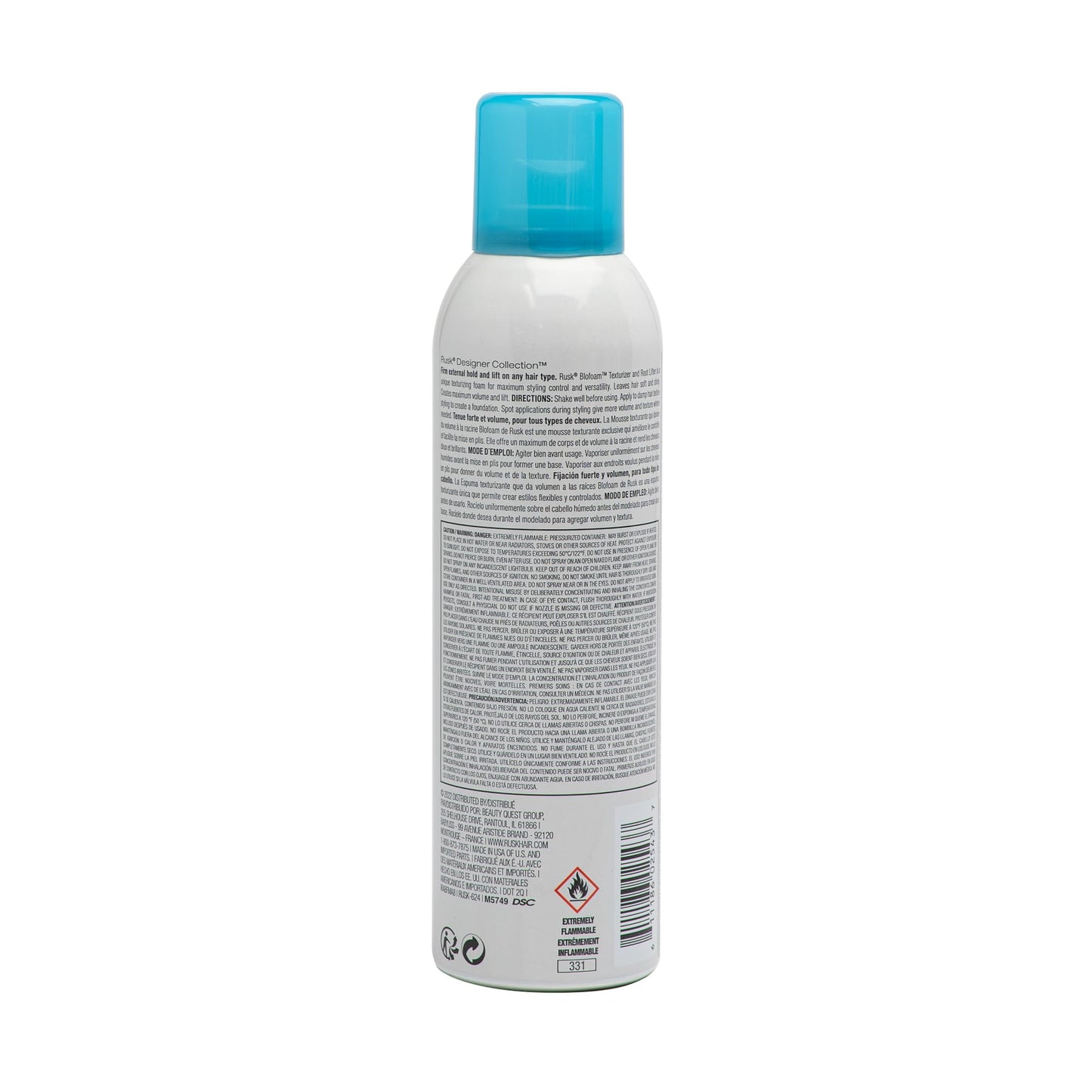 Blofoam Extreme Texture Root Lifter by Rusk for Unisex - 8.8 oz Foam