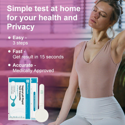Vaginal pH Test Strips, Vaginal Yeast Infection Test Strips, Feminine pH Test, BV Test Strips pH Balance for Women, 3 Pcs