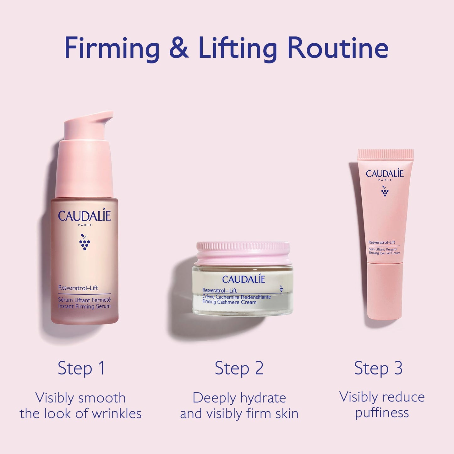 Caudalie Resveratrol-Lift Lift & Firm Essentials Skin Care Gift Set with Full-Size Resveratrol-Lift Serum + 2 Free Travel-Size Products ($126 Value)