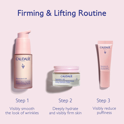 Caudalie Resveratrol-Lift Lift & Firm Essentials Skin Care Gift Set with Full-Size Resveratrol-Lift Serum + 2 Free Travel-Size Products ($126 Value)