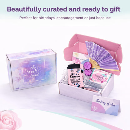 Menopause Gifts for Women – Thoughtful Care Package with Affirmation Cards, Self Care Rituals & Fun Socks for Birthday or Mothers Day
