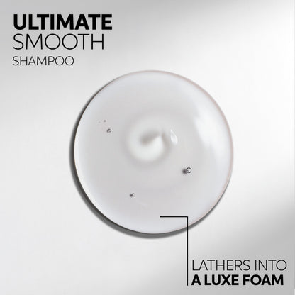 Wella Professionals ULTIMATE SMOOTH Shampoo for Dry, Dull & Frizzy Hair | For Shine & Smoothness | With Squalane & Omega 9 | Color Safe