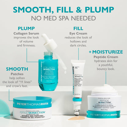 Peter Thomas Roth | Collagen Skinjection™ Plumping & Firming Serum | Skin Barrier Serum, Exosome Serum For Face, Collagen Peptides Serum