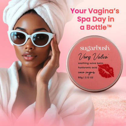 Sugarbush Very Vulva Soothing Balm with Hyaluronic Acid and Shea Butter, Natural Moisturizing Care