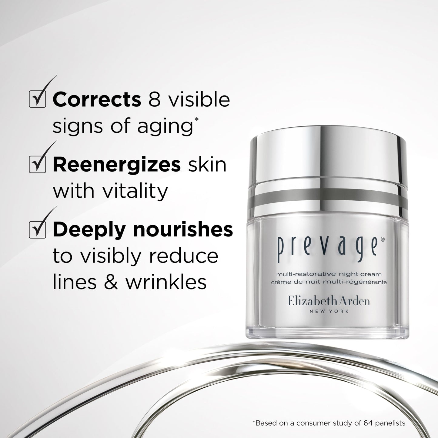 Elizabeth Arden PREVAGE Multi-Restorative Night Face Cream with Idebenone & Bio-Rhythm Recovery Complex, Moisturizer for Smoother, Firmer Skin, 1.7 oz