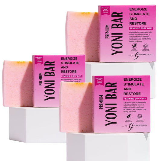 3 Bar Bundle - Premium Yoni – Natural Feminine Care Soap for pH Balance, Odor Control & Hydration | Organic Herbal Ingredients | Gentle Yet Effective for Daily Intimate Hygiene | Handmade & Vegan