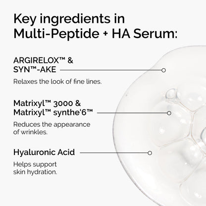 The Ordinary Age Support Set - 3-Step Anti-Aging Skin Regimen with Multi-Peptide + HA, Multi-Peptide Eye Serum, and Natural Moisturizing Factors + PhytoCeramides | Skincare Set