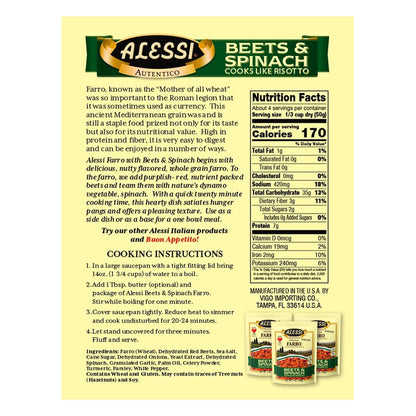 Alessi Autentico, Premium Seasoned Roman Grain Farro, Cooks Like Risotto, Heart Healthy, Easy to Prepare, 7oz (Variety Pack, Pack of 3)