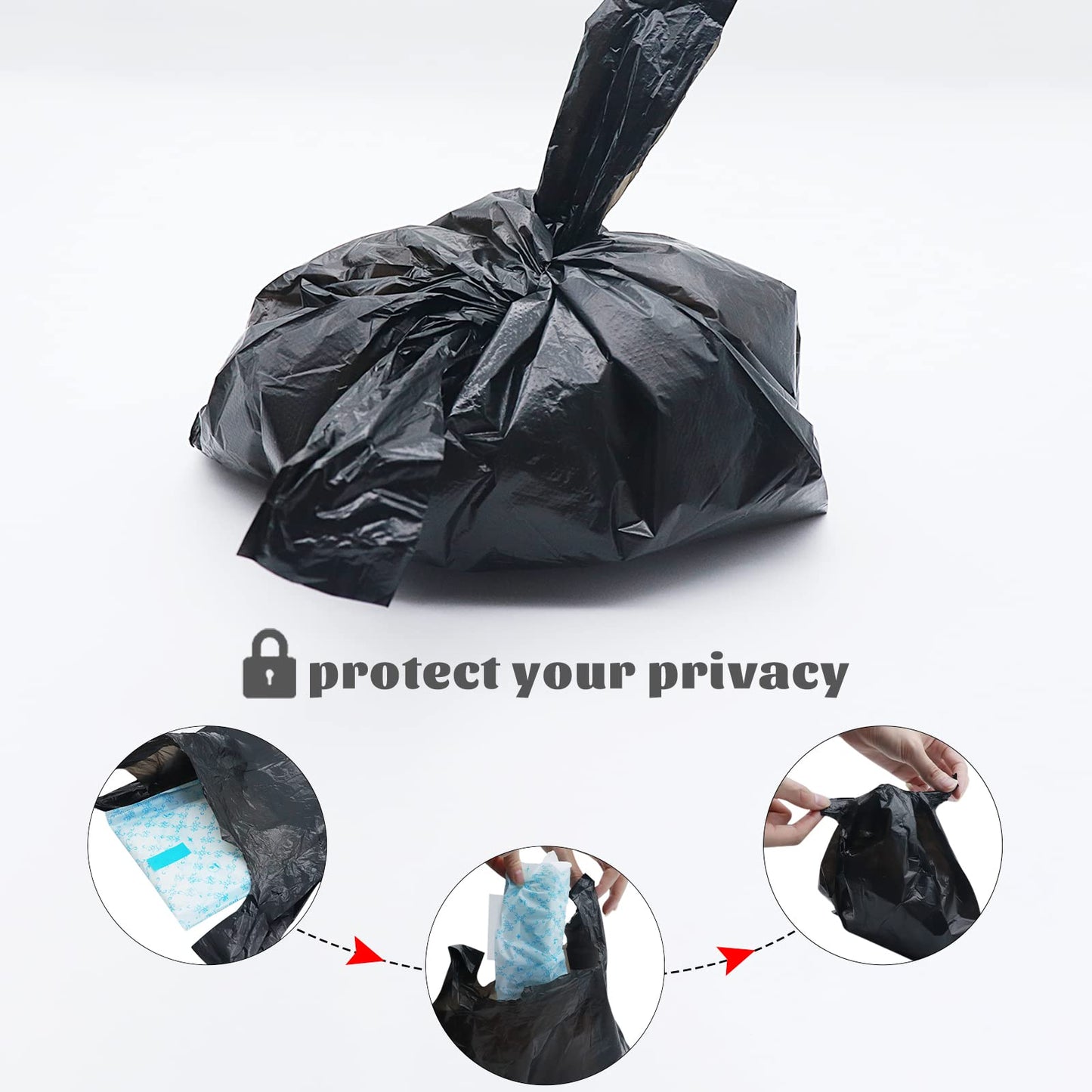 Sanitary Napkin Bags，400 PCS Personal Disposal Bags for Women Sanitary Napkin Feminine Products (400)